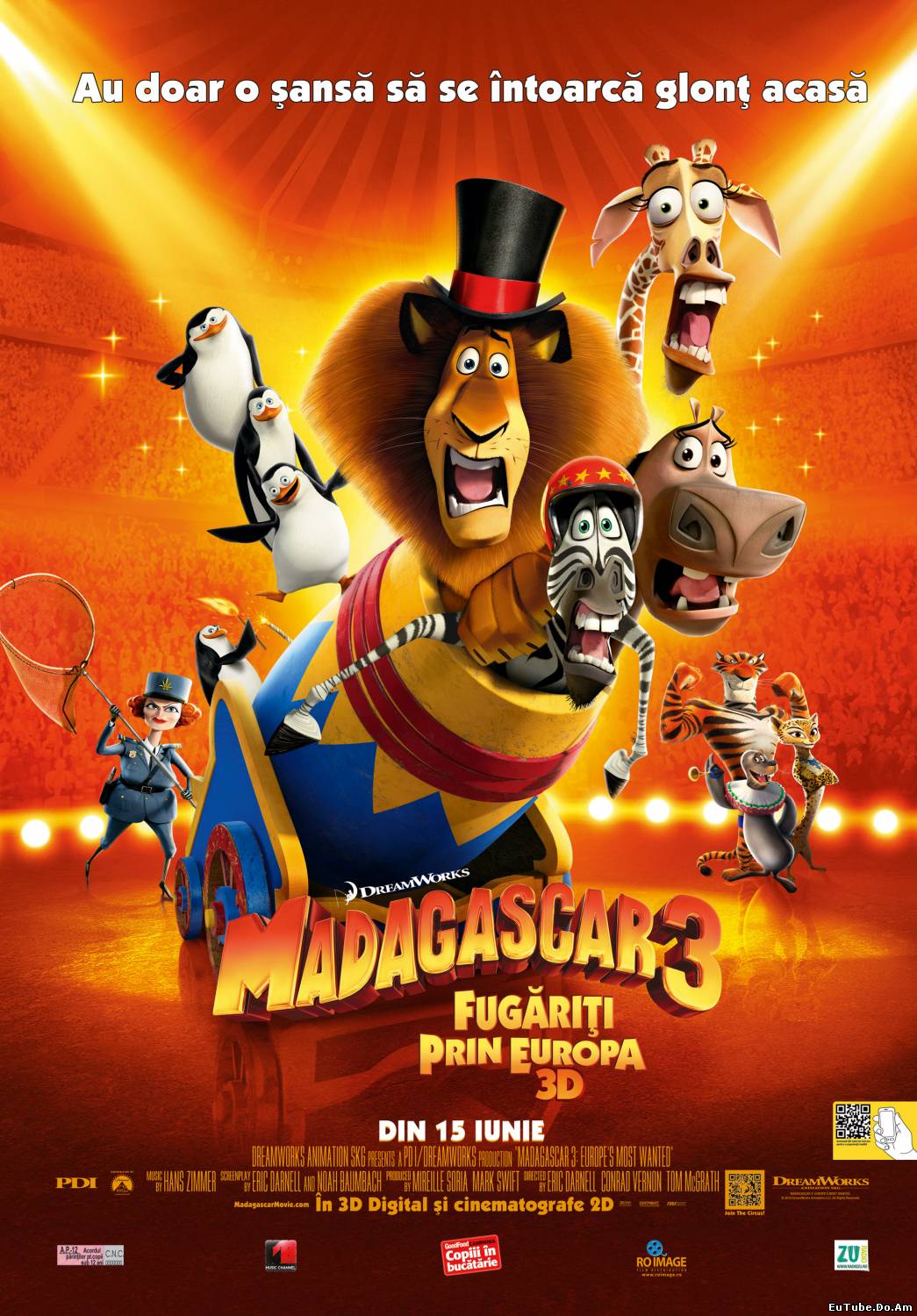 Madagascar 3: Fugariti prin Europa